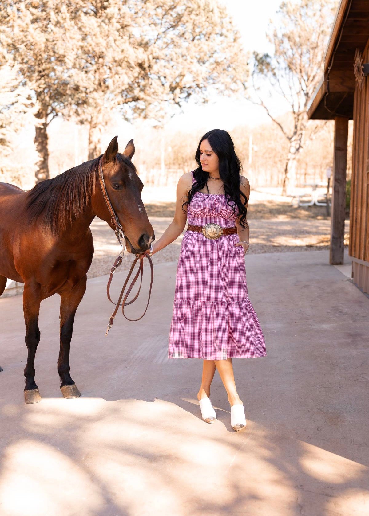 The Sadie Gingham Midi