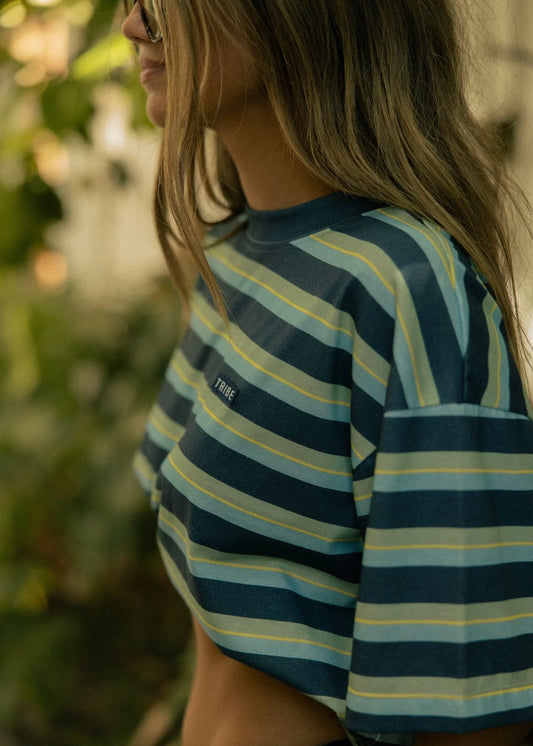 STRIPED BOXY TEE - WAY DOWN SOUTH