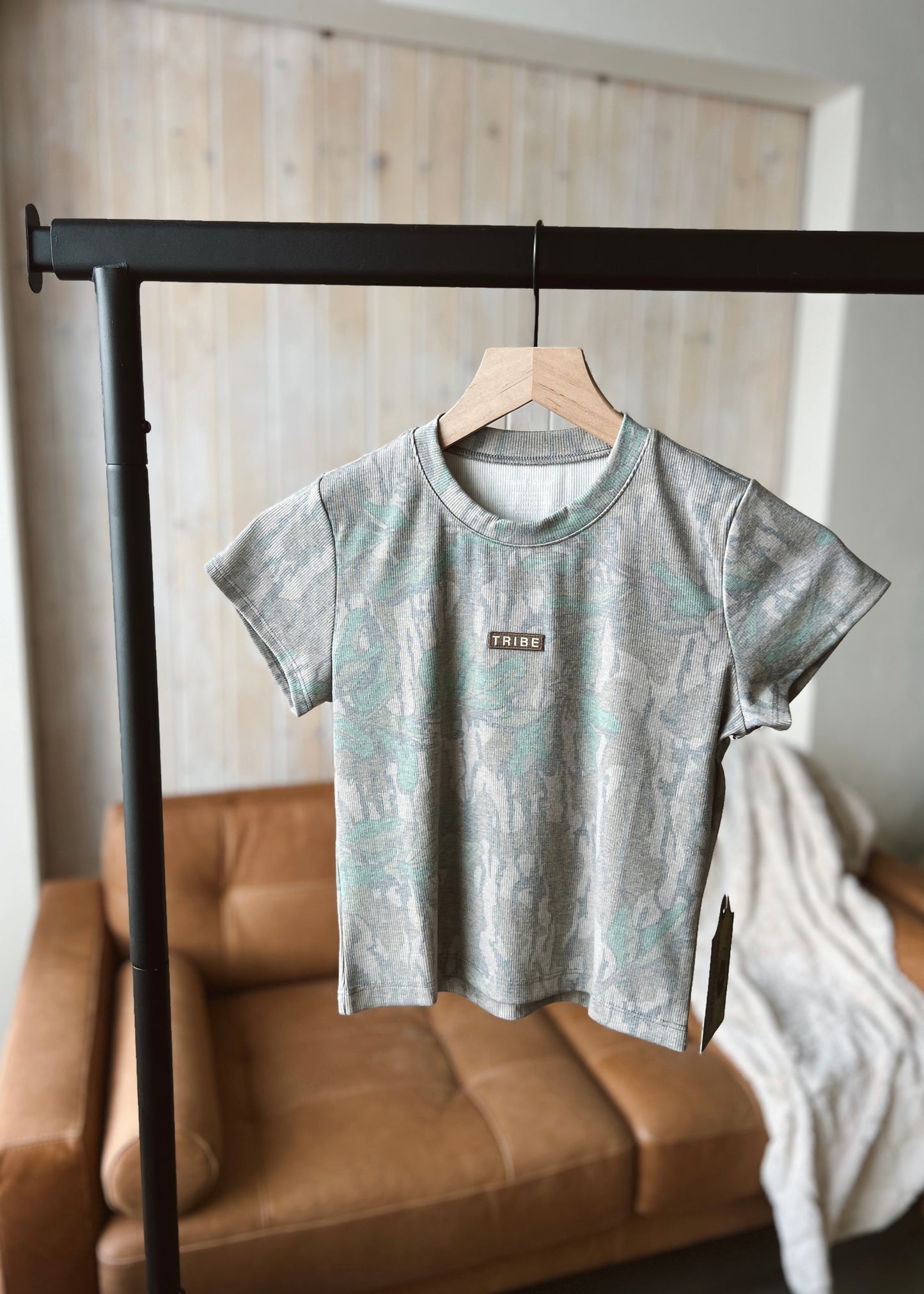 Ribbed Tee - Greenleaf