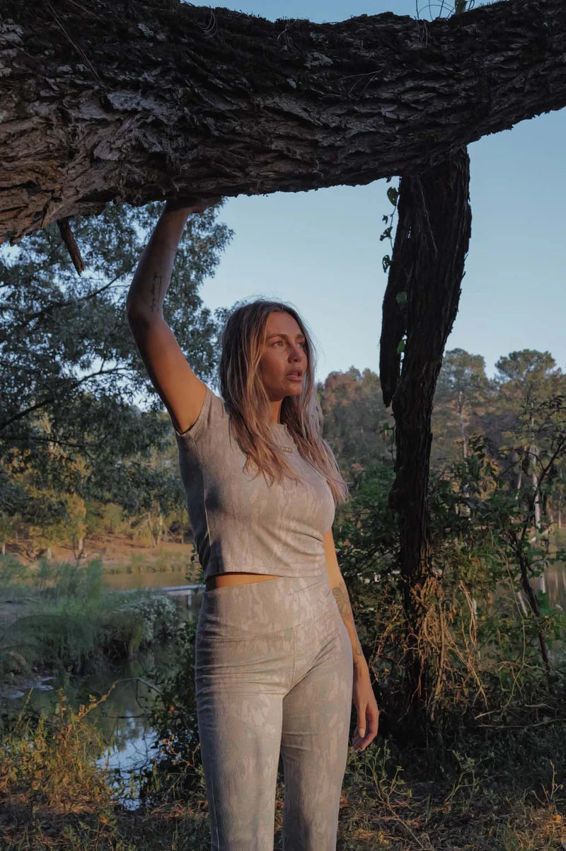 Ribbed Tee - Greenleaf