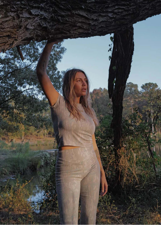 Ribbed Tee - Greenleaf