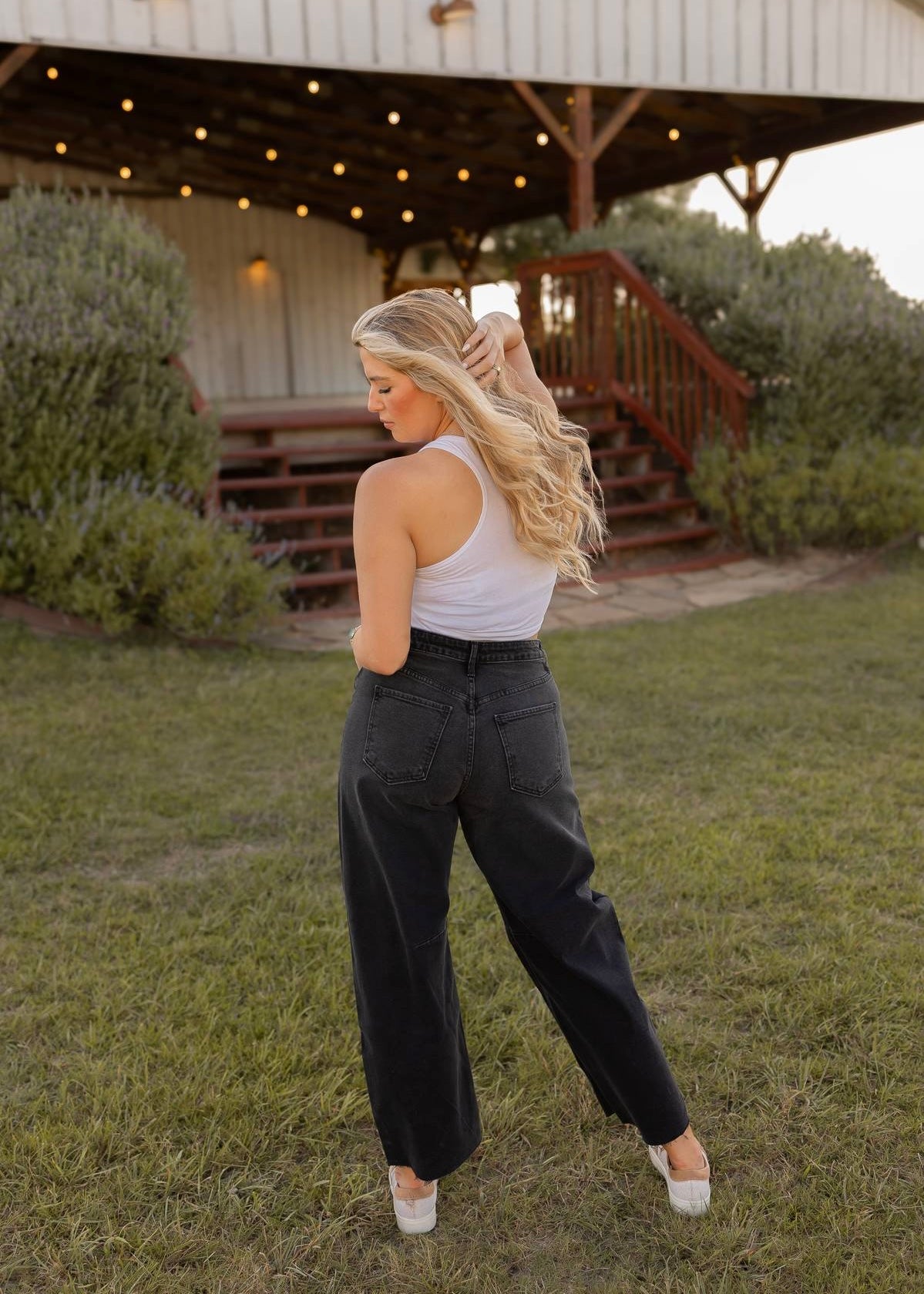 Barrel Jeans - Charcoal Wash