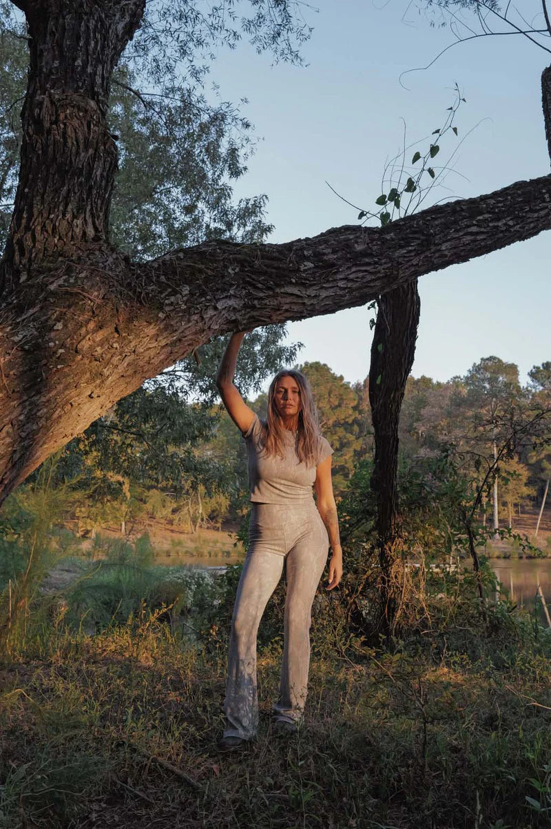 Ribbed Tee - Greenleaf