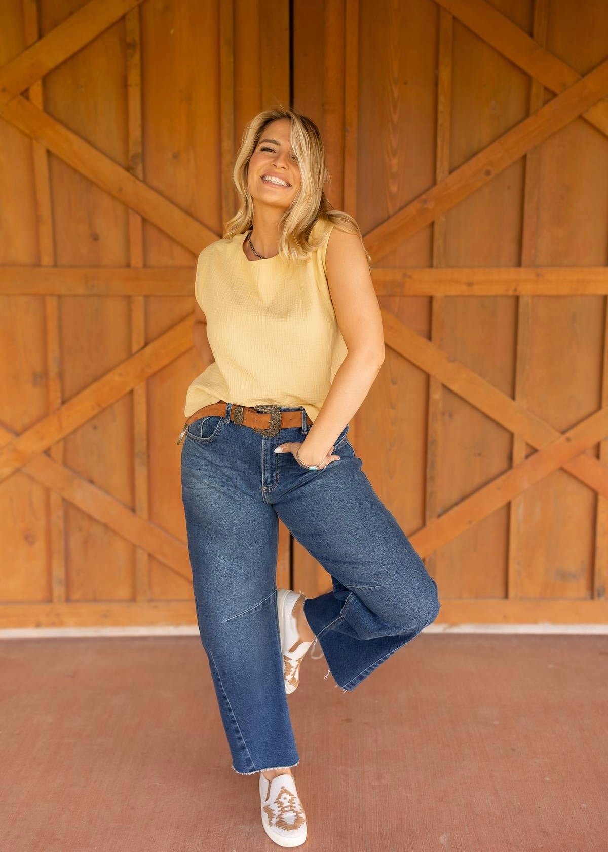 Barrel Jeans - Dark Wash