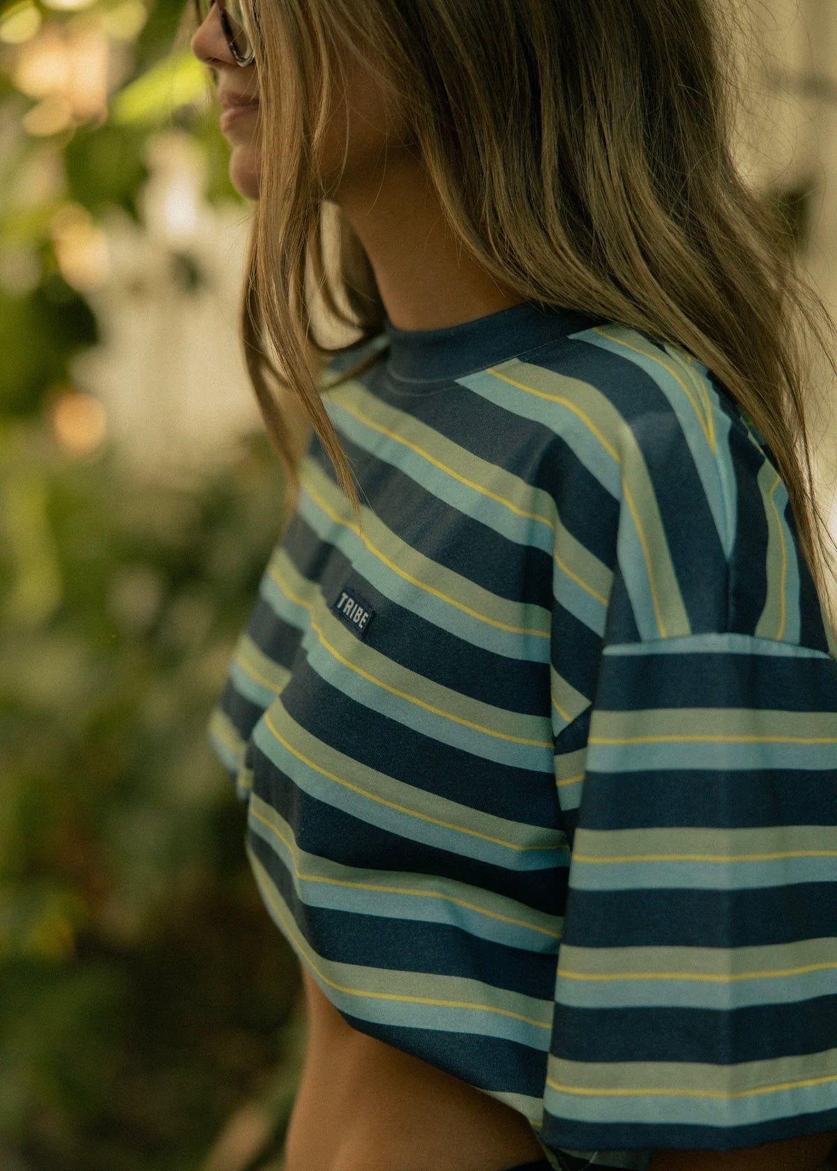 STRIPED BOXY TEE - WAY DOWN SOUTH