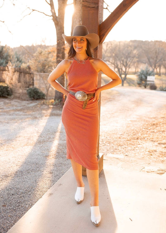 Willow Ruched Midi Dress