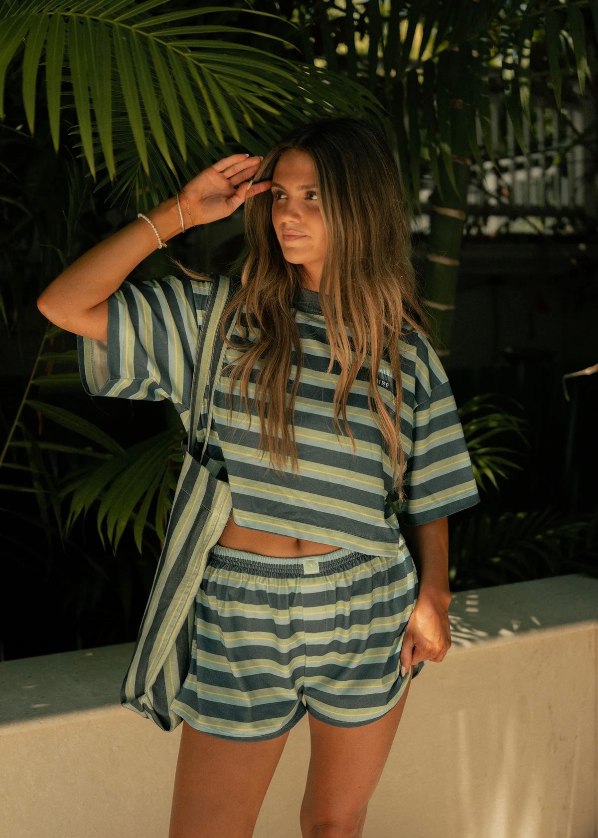 STRIPED BOXY TEE - WAY DOWN SOUTH
