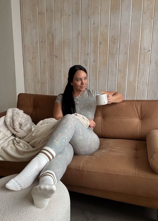 Ribbed Leggings - Greenleaf