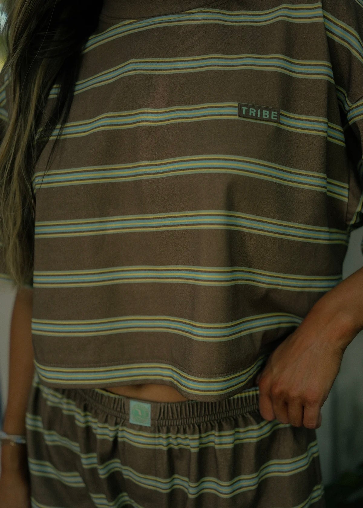 STRIPED BOXY TEE - WAY DOWN SOUTH