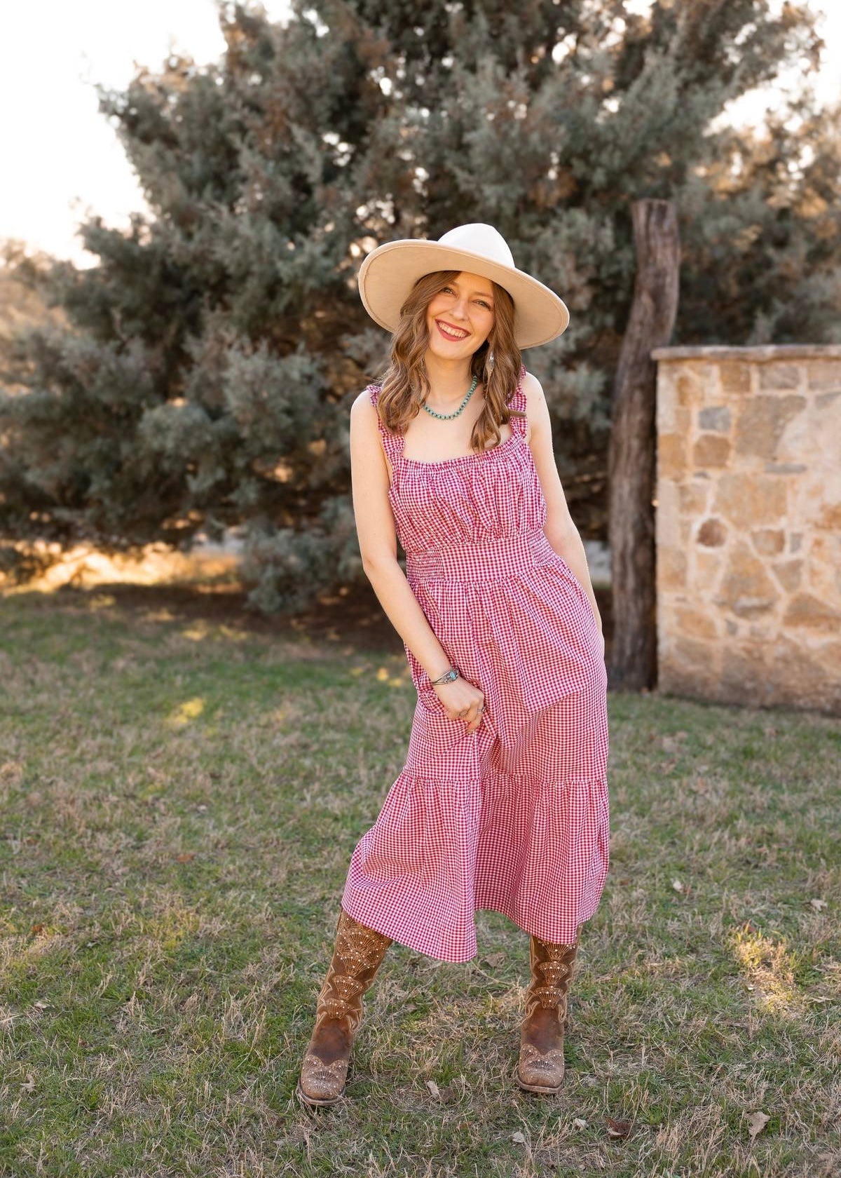 The Sadie Gingham Midi