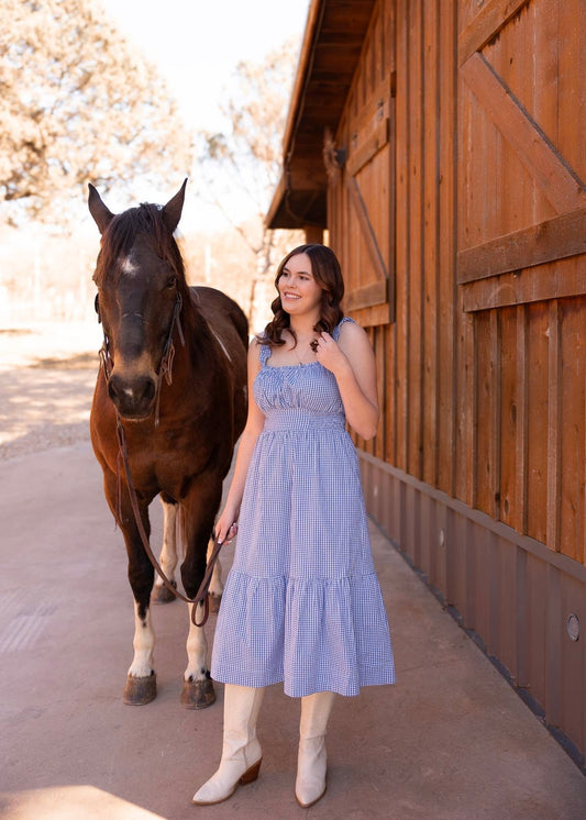 The Sadie Gingham Midi