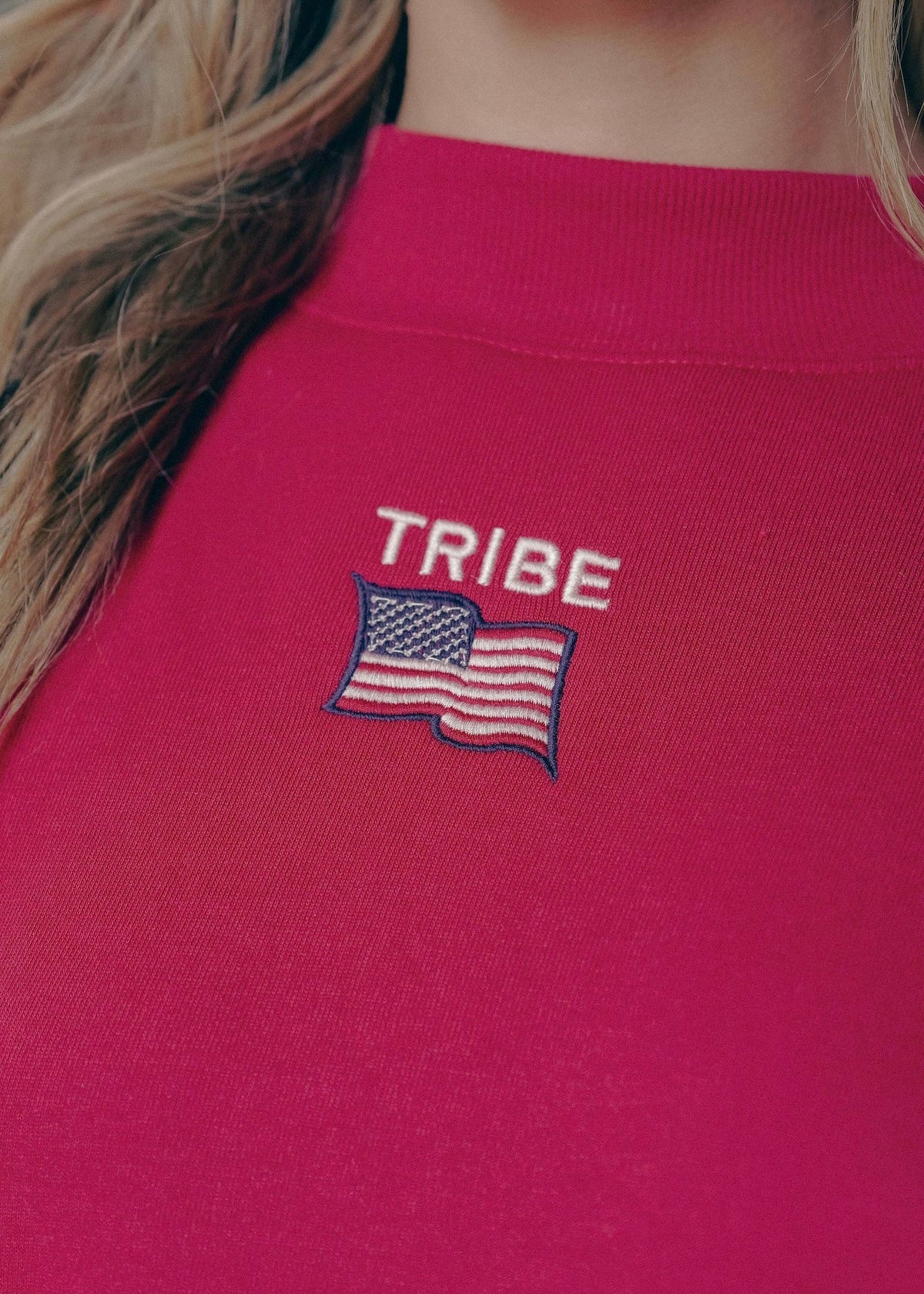 Americana Butter mock neck