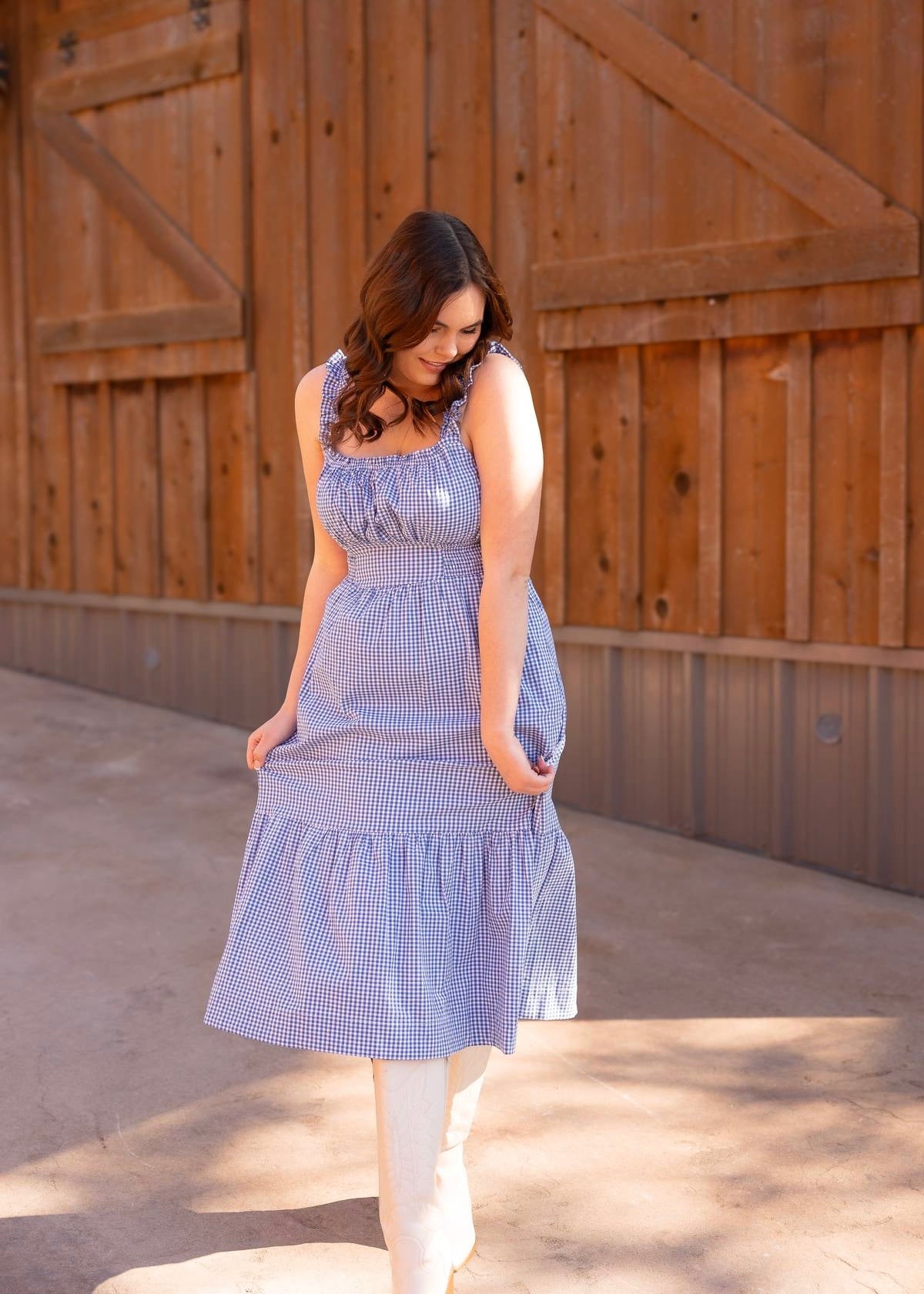 The Sadie Gingham Midi