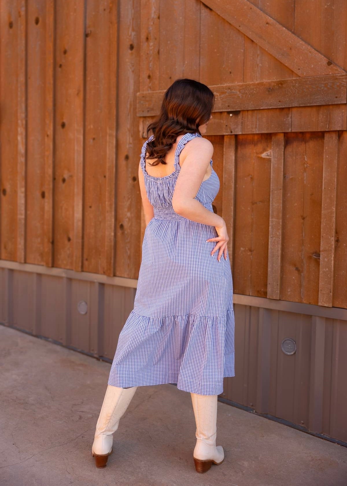 The Sadie Gingham Midi