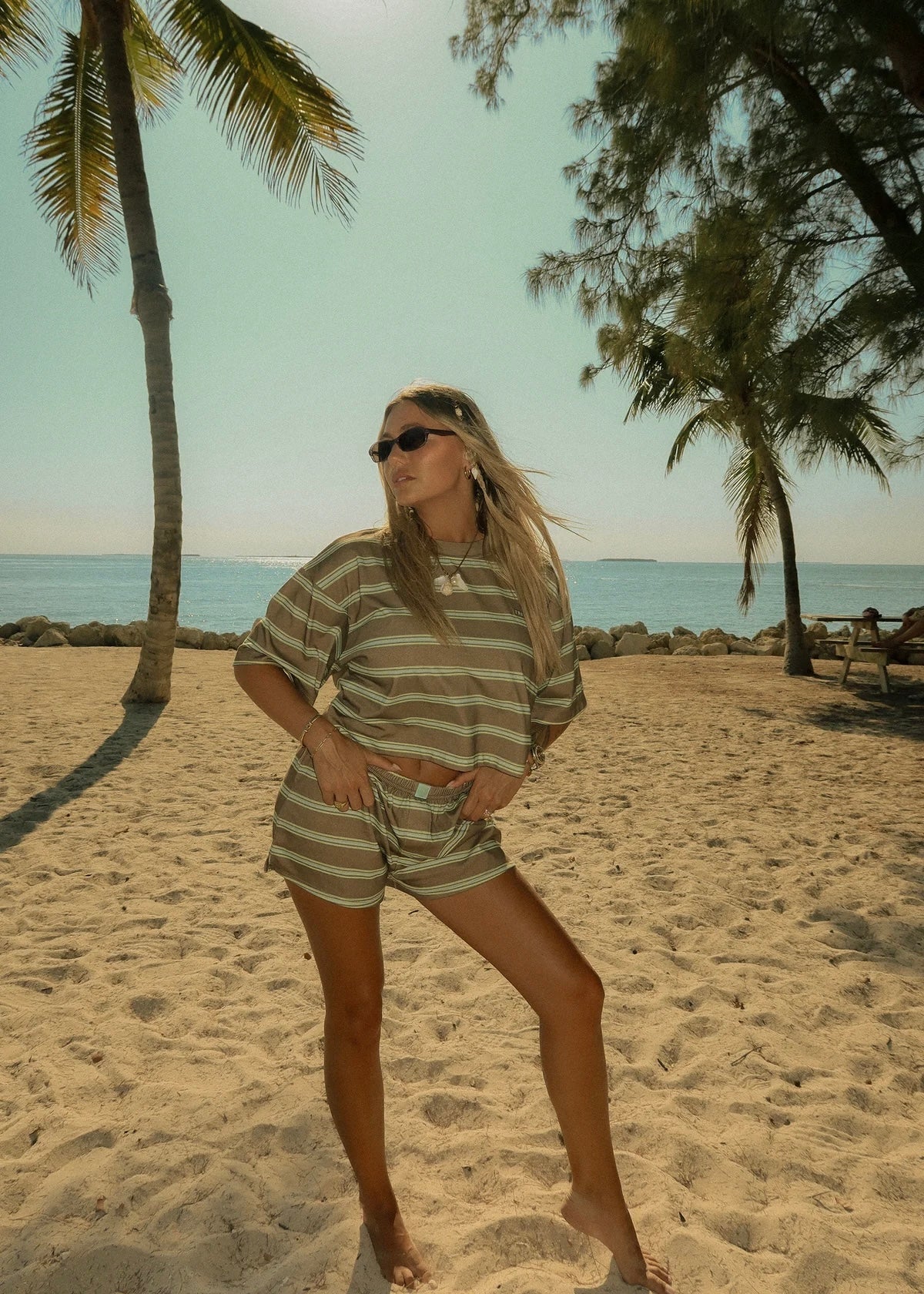 STRIPED BOXY TEE - WAY DOWN SOUTH